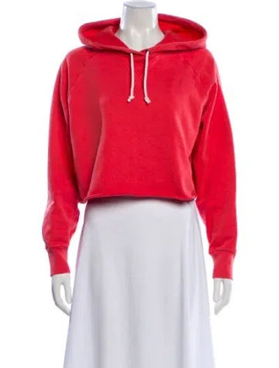 Pre-owned Frame Crew Neck Long Sleeve Hoodie In Pink