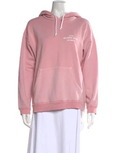Pre-owned Frame Crew Neck Long Sleeve Hoodie In Pink