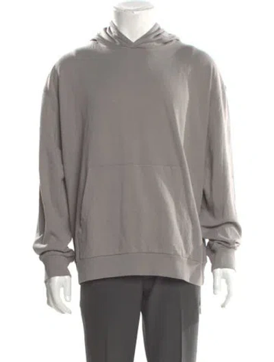 Pre-owned Frame Crew Neck Long Sleeve Hoodie W/ Tags In Gray