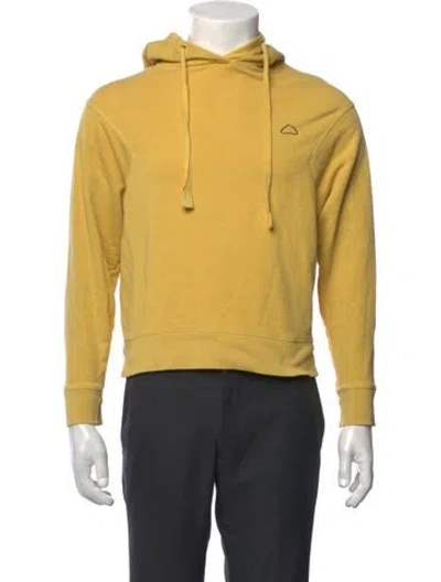 Pre-owned Frame Crew Neck Long Sleeve Hoodie In Yellow