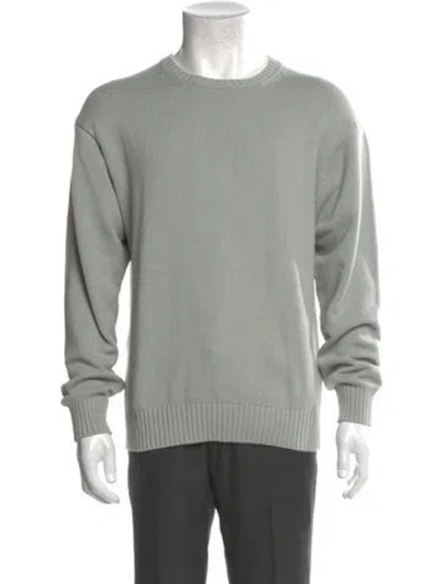Pre-owned Frame Crew Neck Long Sleeve Pullover In Gray