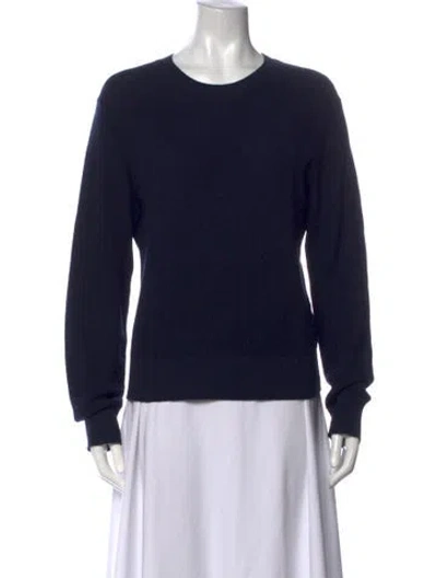 Pre-owned Frame Crew Neck Long Sleeve Sweatshirt In Black
