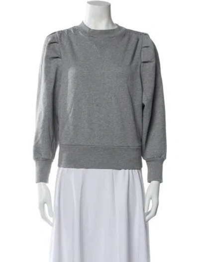 Pre-owned Frame Crew Neck Long Sleeve Sweatshirt In Gray