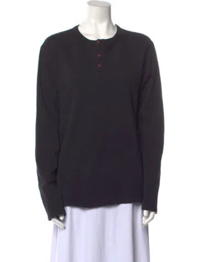 Pre-owned Frame Crew Neck Long Sleeve Sweatshirt In Gray