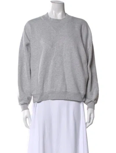 Pre-owned Frame Crew Neck Long Sleeve Sweatshirt In Gray