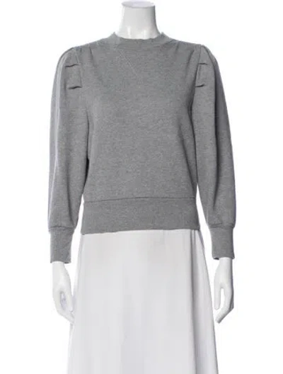 Pre-owned Frame Crew Neck Long Sleeve Sweatshirt In Gray