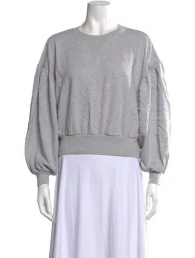 Pre-owned Frame Crew Neck Long Sleeve Sweatshirt In Gray
