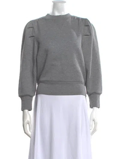 Pre-owned Frame Crew Neck Long Sleeve Sweatshirt In Grey
