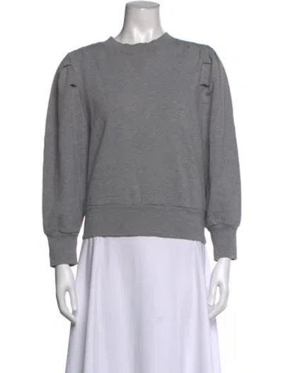 Pre-owned Frame Crew Neck Long Sleeve Sweatshirt In Grey