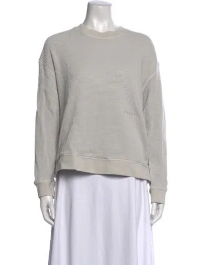 Pre-owned Frame Crew Neck Long Sleeve Sweatshirt In Grey