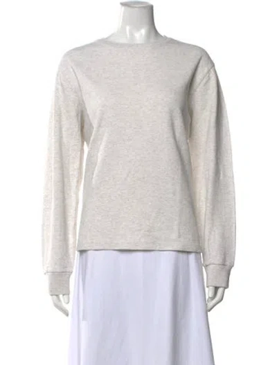 Pre-owned Frame Crew Neck Long Sleeve Sweatshirt In Grey