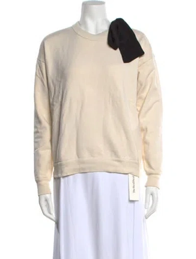 Pre-owned Frame Crew Neck Long Sleeve Sweatshirt In Neutral