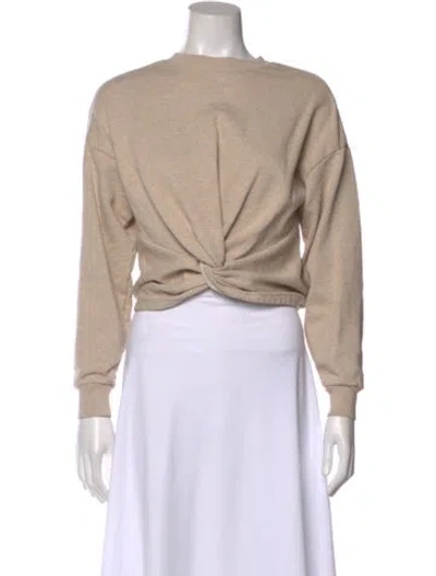 Pre-owned Frame Crew Neck Long Sleeve Sweatshirt In Neutral