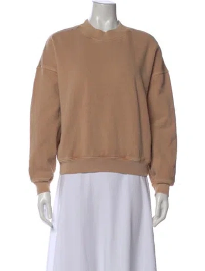 Pre-owned Frame Crew Neck Long Sleeve Sweatshirt In Neutral