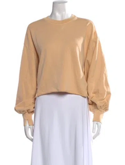 Pre-owned Frame Crew Neck Long Sleeve Sweatshirt In Neutral