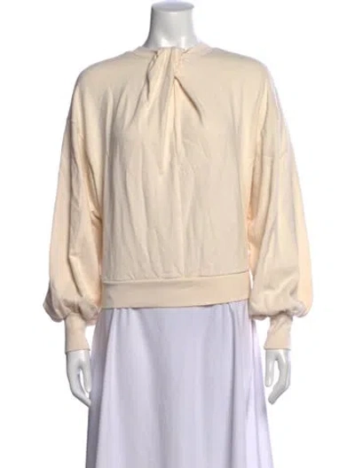 Pre-owned Frame Crew Neck Long Sleeve Sweatshirt In Neutral