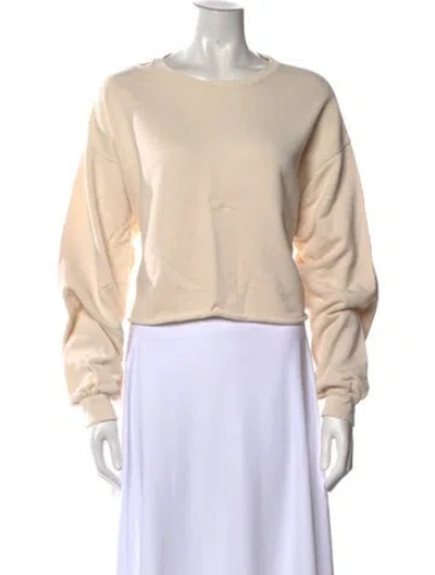 Pre-owned Frame Crew Neck Long Sleeve Sweatshirt In Neutral