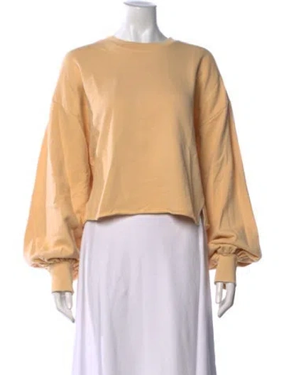 Pre-owned Frame Crew Neck Long Sleeve Sweatshirt In Neutrals