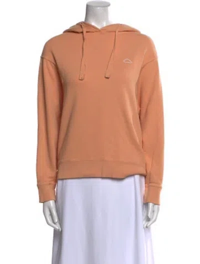 Pre-owned Frame Crew Neck Long Sleeve Sweatshirt In Orange