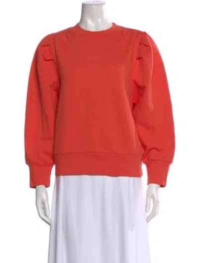 Pre-owned Frame Crew Neck Long Sleeve Sweatshirt W/ Tags In Orange