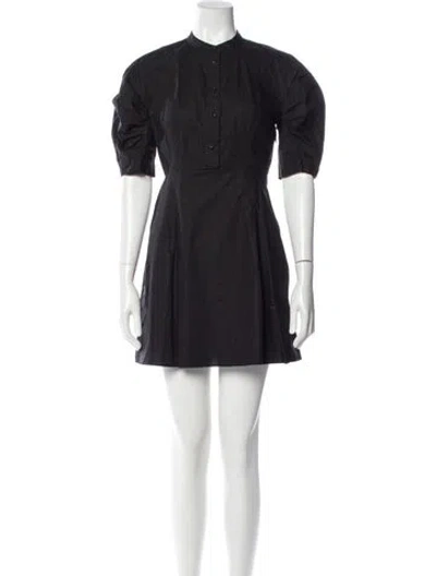 Pre-owned Frame Crew Neck Mini Dress In Gray