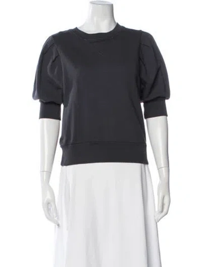 Pre-owned Frame Crew Neck Short Sleeve Sweatshirt In Grey