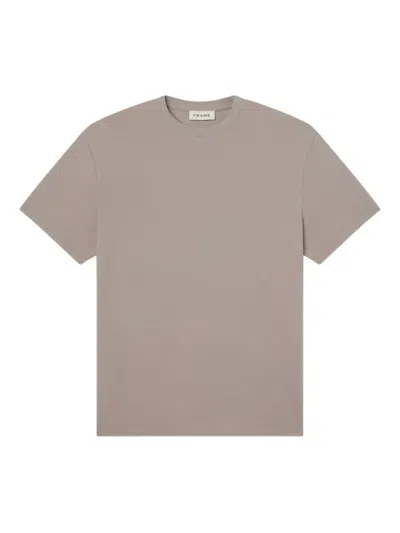 Frame Crew-neck Short-sleeve T-shirt In Gold