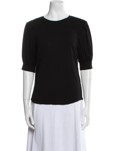 Pre-owned Frame Crew Neck Short Sleeve T-shirt In Black