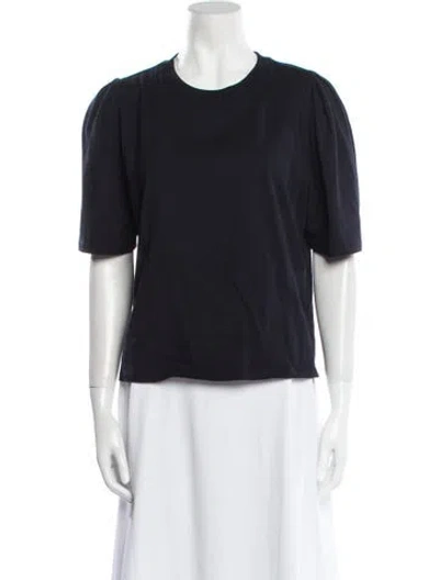 Pre-owned Frame Crew Neck Short Sleeve T-shirt In Black