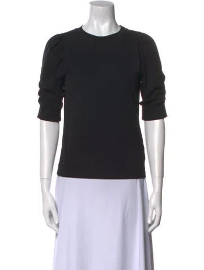 Pre-owned Frame Crew Neck Short Sleeve T-shirt In Black