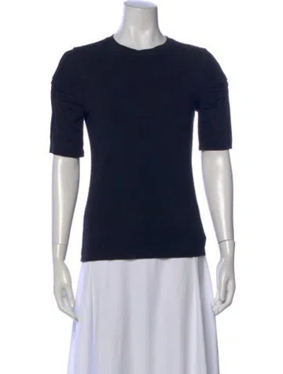 Pre-owned Frame Crew Neck Short Sleeve T-shirt In Black