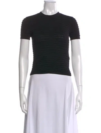 Pre-owned Frame Crew Neck Short Sleeve T-shirt In Black