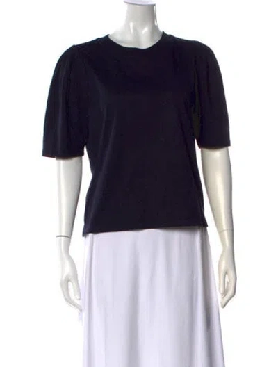Pre-owned Frame Crew Neck Short Sleeve T-shirt In Black