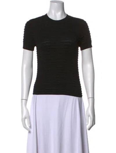 Pre-owned Frame Crew Neck Short Sleeve T-shirt In Black