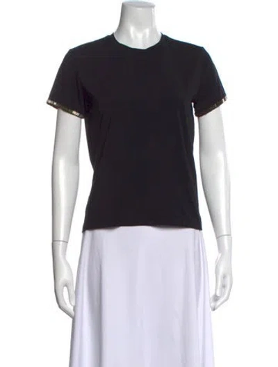 Pre-owned Frame Crew Neck Short Sleeve T-shirt In Black