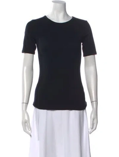 Pre-owned Frame Crew Neck Short Sleeve T-shirt In Black