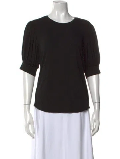 Pre-owned Frame Crew Neck Short Sleeve T-shirt In Black