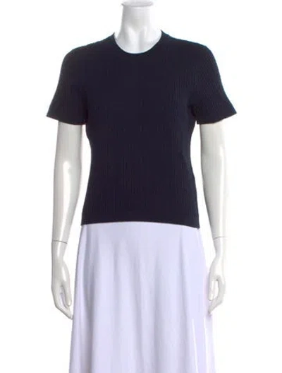 Pre-owned Frame Crew Neck Short Sleeve T-shirt In Black