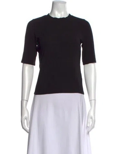 Pre-owned Frame Crew Neck Short Sleeve T-shirt In Black