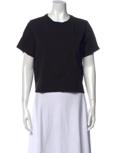 Pre-owned Frame Crew Neck Short Sleeve T-shirt In Black