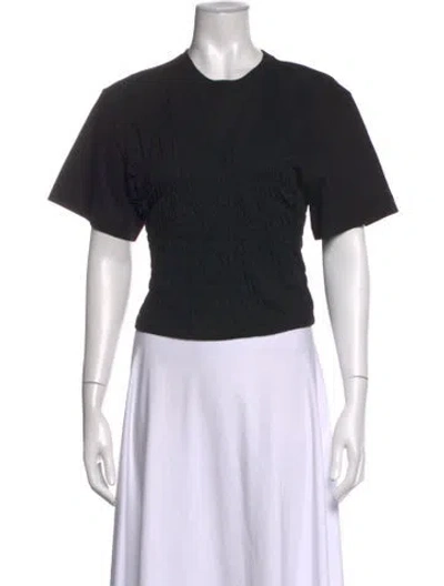 Pre-owned Frame Crew Neck Short Sleeve T-shirt In Black