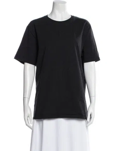 Pre-owned Frame Crew Neck Short Sleeve T-shirt In Blue