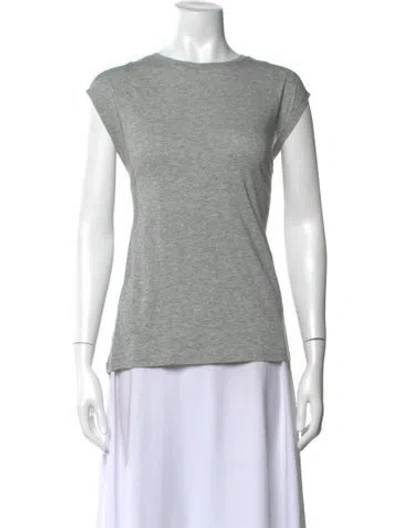 Pre-owned Frame Crew Neck Short Sleeve T-shirt In Gray