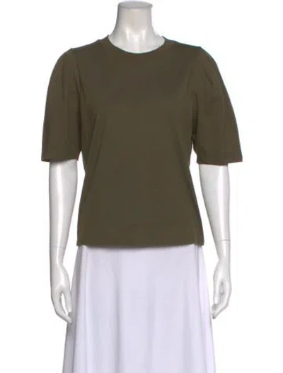 Pre-owned Frame Crew Neck Short Sleeve T-shirt In Green