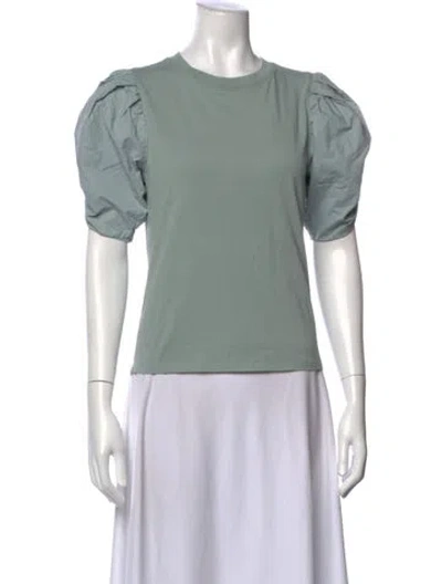 Pre-owned Frame Crew Neck Short Sleeve T-shirt In Green