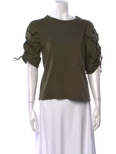 Pre-owned Frame Crew Neck Short Sleeve T-shirt In Green