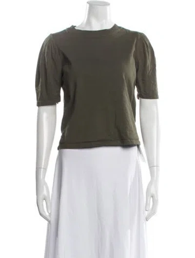 Pre-owned Frame Crew Neck Short Sleeve T-shirt In Green