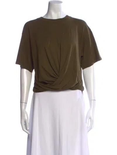 Pre-owned Frame Crew Neck Short Sleeve T-shirt In Green