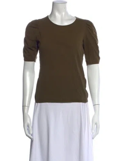 Pre-owned Frame Crew Neck Short Sleeve T-shirt In Green