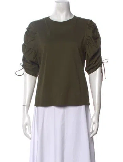 Pre-owned Frame Crew Neck Short Sleeve T-shirt In Green